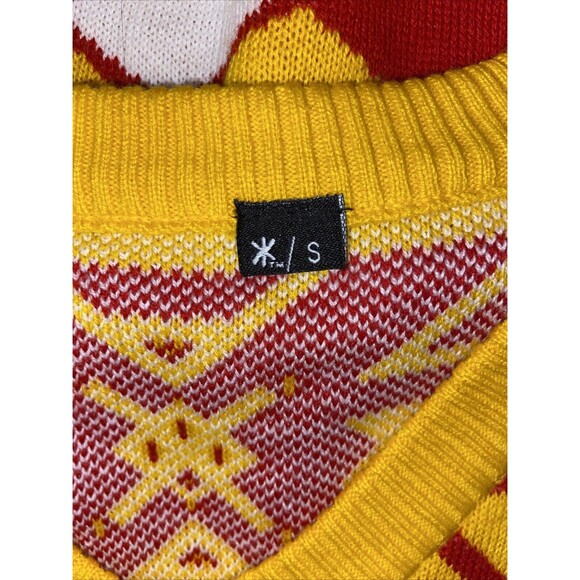 Klew Iowa State Women's Big Logo V-Neck Sweater RED/Yellow - SMALL NEW WITH TAGS - Picture 3 of 13